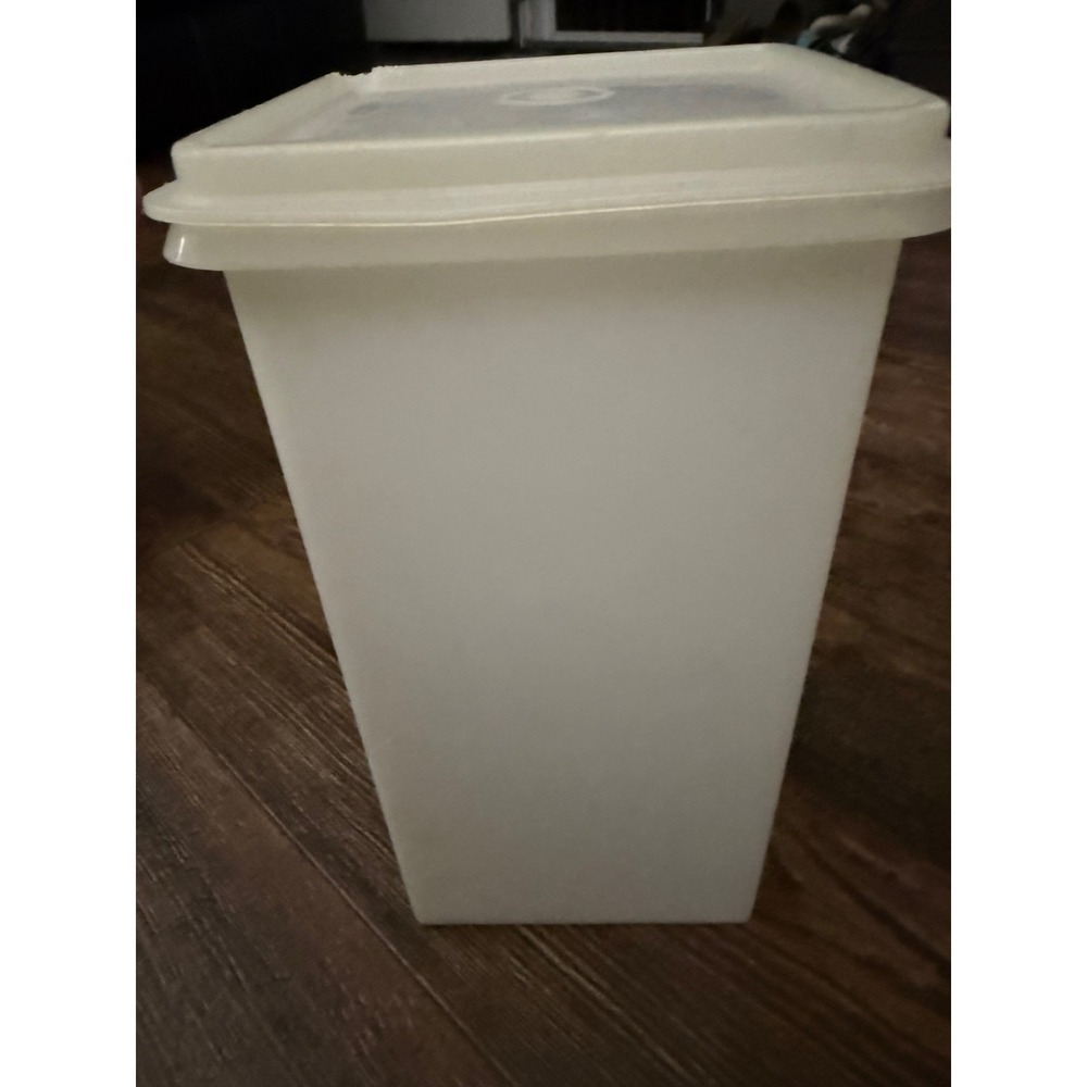 Vintage Tupperware Modular Mates Container White Square Canister Lid #231